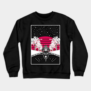 Samurai Retrowave Crewneck Sweatshirt